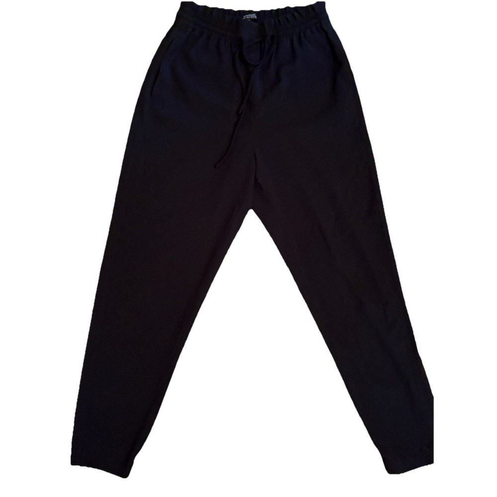 Aritzia Babaton High Waist Black Drawstring Elastic‎ Jogger Pants. Sz small EUC